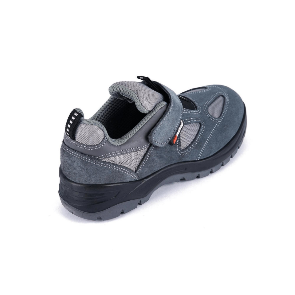 Mekap 157-01 S1P SRC Policap Kompozit Burun Kevlar Ara Taban İş Ayakkabısı | Gri Süet