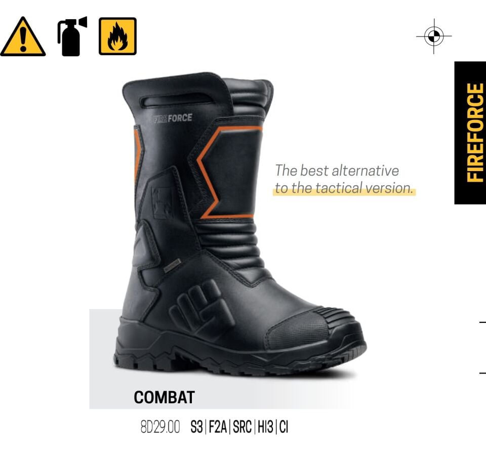 Toworkfor Combat  S3 | F2A | SRC | HI3 | CI Çelik Burun İtfaiyeci İş Ayakkabısı
