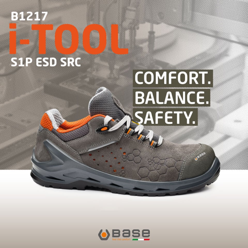 Base B1217 I-TOOL S1P ESD SRC Kompozit Burun İş Ayakkabısı