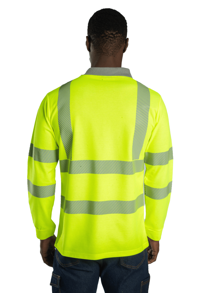 Alaska Hi-Vis Uzun Kollu Polo Reflektörlü Sweatshirt