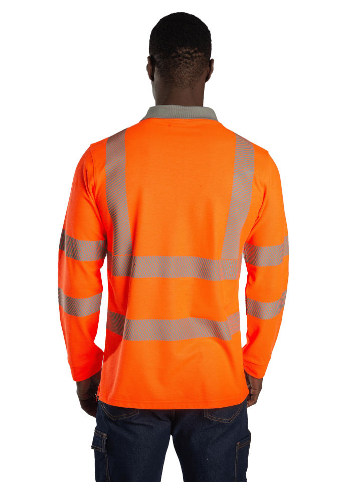 Alaska Hi-Vis Uzun Kollu Polo Reflektörlü Sweatshirt