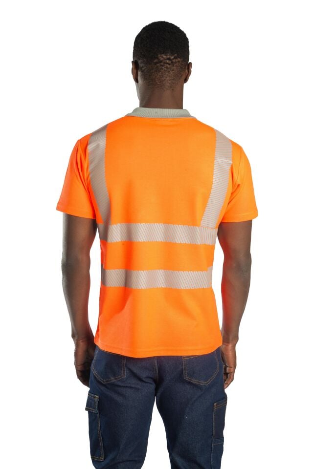 Alaska Hi-Vis Polo T-Shirt Neon Sarı Reflektörlü