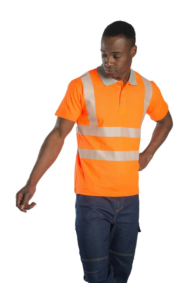 Alaska Hi-Vis Polo T-Shirt Neon Sarı Reflektörlü