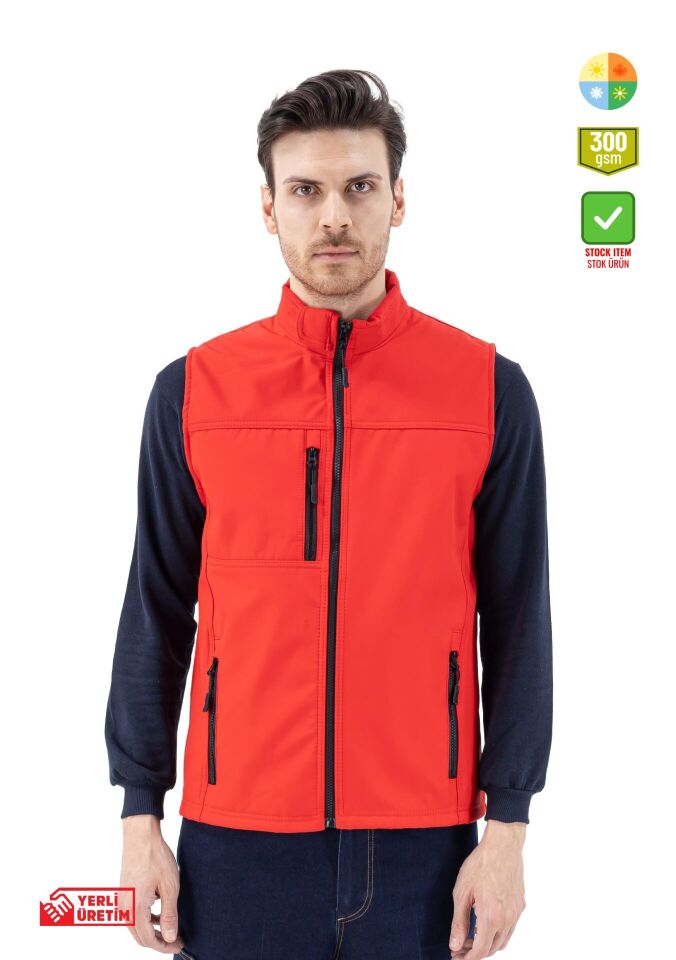 Safesawa Dark Softshell  İş Yeleği 300 gsm
