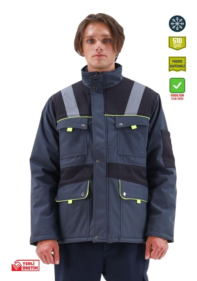 Safesawa Tork Softshell Kaban Kapitoneli 5 cm Reflektörlü