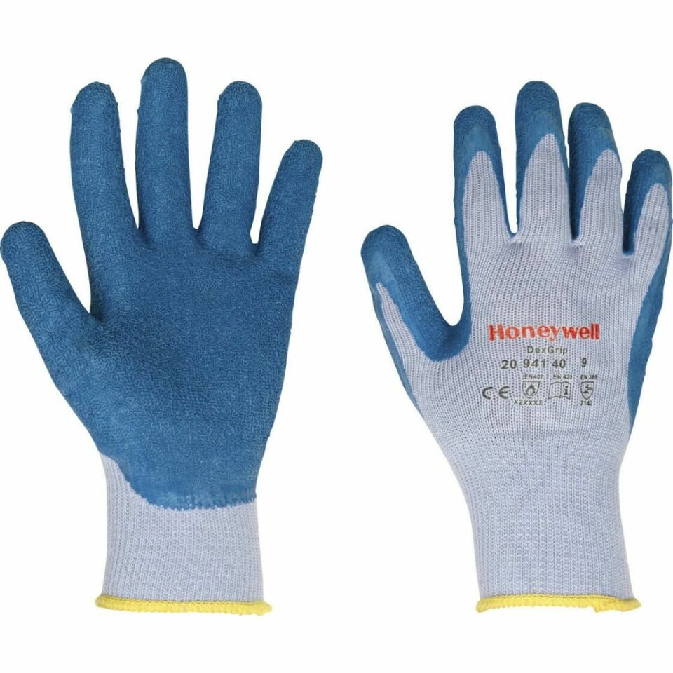 Honeywell 2094140 DexGrip, Lateks Kaplı, Tutuşu Artıran Kaplama, Isı Dayanımlı İş Eldiveni