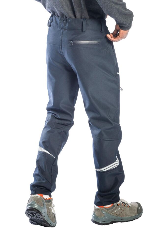 Safesawa Dark Softshell İş Pantolonu Kışlık Reflektörlü