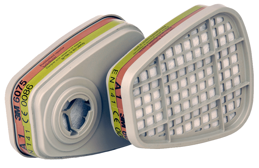 3M 6075 Gaz ve Buhar Filtresi, A1 + Formaldehit Filtresi 2'li