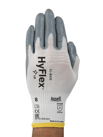 Ansell Hyflex 11-800 Köpük Nitril Montaj İş Eldiveni (Gıdaya Uygun)