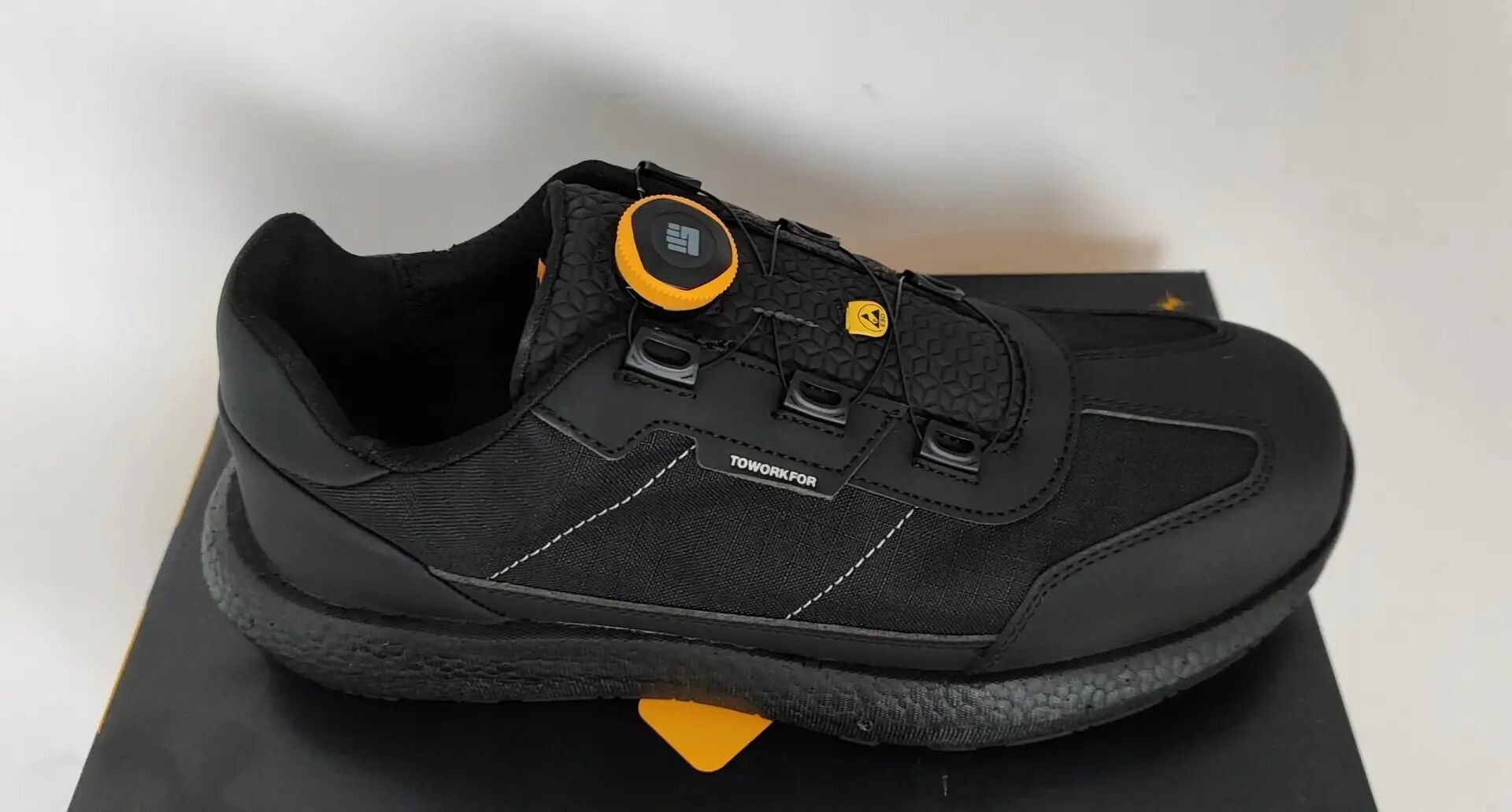 Toworkfor Zero All Black Fast Fit | S3S | SR | ESD Kompozit Burun İş Ayakkabısı