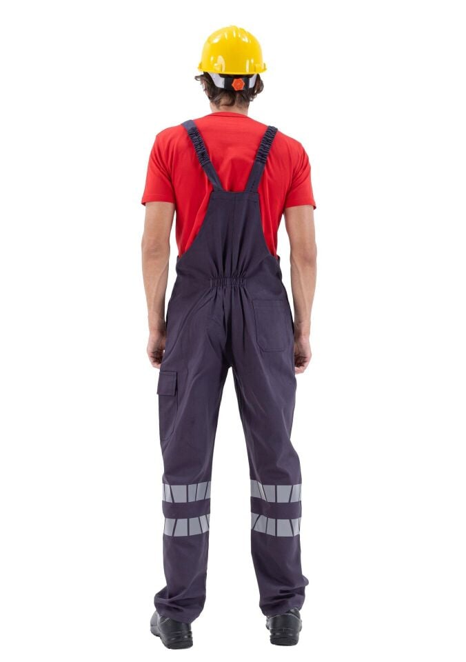 Safesawa Bahçıvan Tulum - İş Tulumu Pamuklu Gri 245 gsm