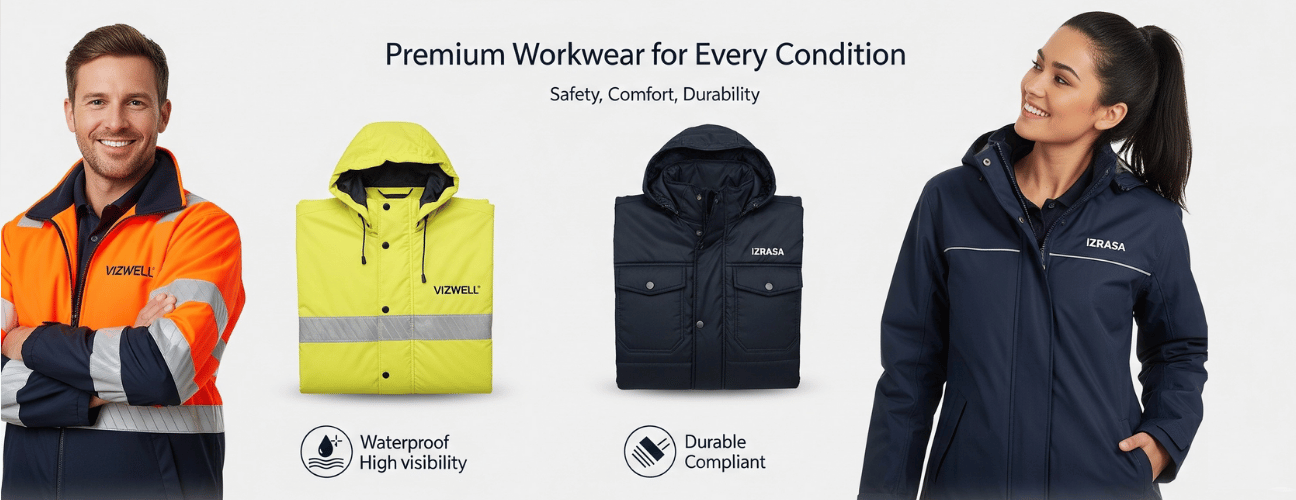 iş kıyafetleri, iş montu, iş pantolonu, reflektörlü mont